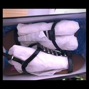 Dolce Vita Ariste Black patent leather sandal